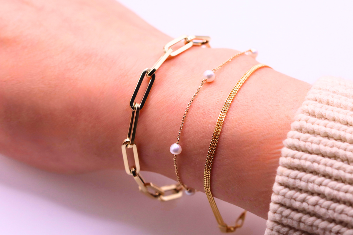 Bismarck armband 2,5 mm 14k goud, foto 9