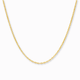 Anker schakelketting 0,6 mm 14k goud, hangend op witte achtergrond