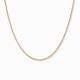 Vossenstaart Ketting (Wheat/Foxtail) 1 mm 14k goud, hangend op witte achtergrond