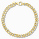Gourmet armband statement 5,75 mm 14k goud, productfoto in lus, sluiting bovenaan