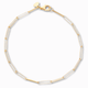 Paperclip armband 2,75 mm 14k goud, productfoto in lus, sluiting bovenaan