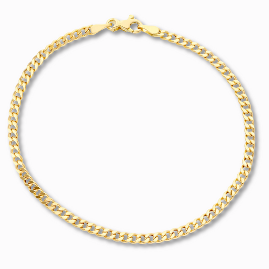 14 karaat gouden gourmet armband van 2,75 mm