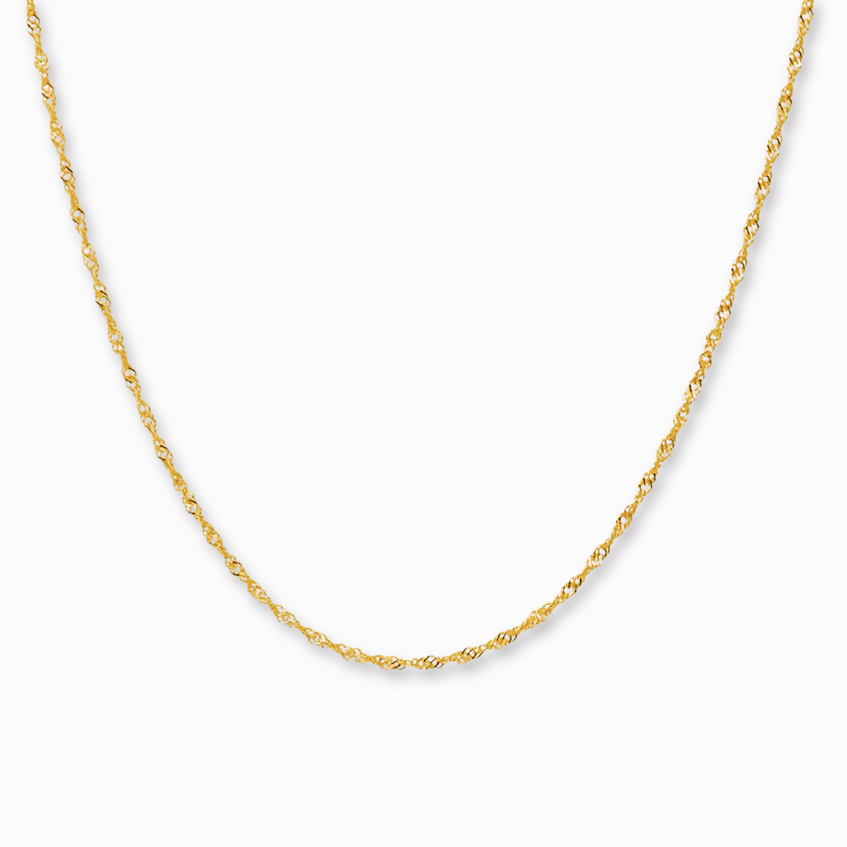 Singapore Twist Ketting Goud 14k