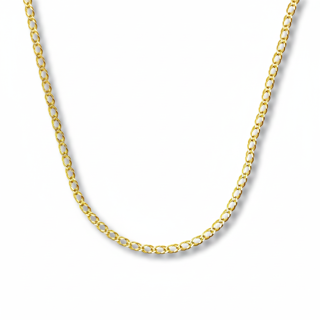 14 karaat gouden spiga vlechtketting