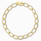 14 karaat gouden schakelarmband met ovale schakels